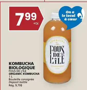 Rachelle-Bery Grocery FOUS DE L'ÎLE ORGANIC KOMBUCHA offer