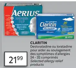Brunet CLARITIN Desloratadine ou loratadine pour aider au soulagement des symptômes d'allergies offer