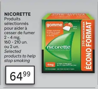 Brunet NICORETTE Produits sélectionnés pour aider à cesser de fumer offer