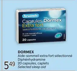 Brunet PERSONNELLE DORMEX Aide-sommeil extra fort sélectionné Diphénhydramine offer
