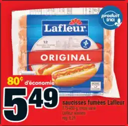 Super C Saucisses fumées Lafleur | Lafleur wieners offer