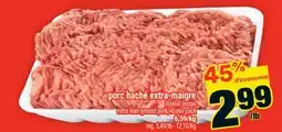 Super C Porc haché extra-maigre | extra lean ground pork, econo pack offer
