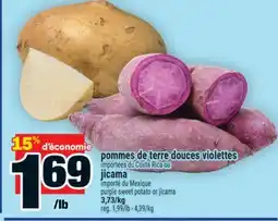 Super C Pommes de terre douces violettes ou jicama | purple sweet potato or jicama offer