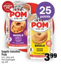 Super C Bagels tranchés Pom | Pom sliced bagels offer