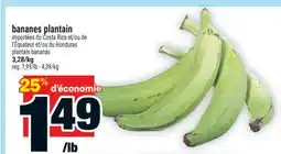 Super C plantain bananas offer