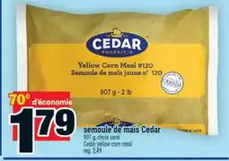 Super C Semoule de maïs Cedar | Cedar yellow corn meal offer