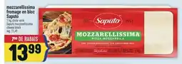 Marché Adonis Mozzarellissima fromage en bloc Saputo | Saputo mozzarellissima cheese block offer