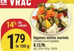 Marché Adonis LÉGUMES MIXTES MARINÉS | MARINATED MIXED VEGETABLES offer