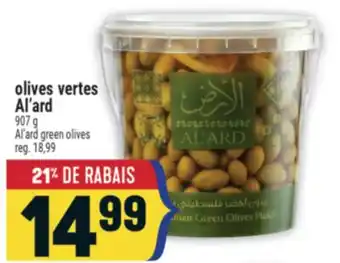 Marché Adonis Olives vertes Al'ard | Al'ard green olives offer