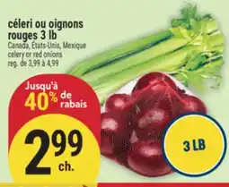 Marché Adonis Céleri ou Oignons Rouges | Celery or Red Onions offer