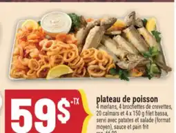 Marché Adonis Plateau de poisson | Sauce et pain frit offer