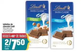 Marché Adonis Tablettes de chocolat Lindt | Lindt chocolate bars offer