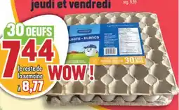 Marché Adonis Oeufs blancs moyens Burnbrae | Burnbrae medium white offer