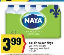 Marché Adonis Eau de source Naya | Naya spring water offer