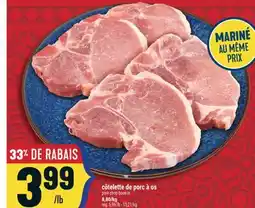 Marché Adonis Côtelette de porc à os | Pork chop bone-in offer