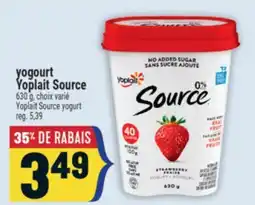 Marché Adonis Yogourt Yoplait Source | Yoplait Source yogurt offer