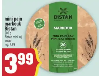 Marché Adonis Mini pain markouk Bistan | Bistan mini saj bread offer