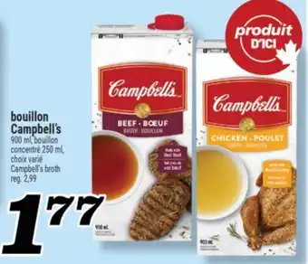 Marché Richelieu BOUILLON CAMPBELL'S | CAMPBELL'S BROTH offer