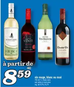 Marché Richelieu VIN ROUGE, BLANC OU ROSÉ | RED, WHITE OR ROSÉ WINE offer