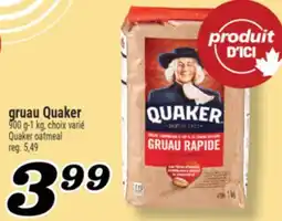 Marché Richelieu GRUAU QUAKER | QUAKER OATMEAL offer