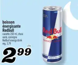 Marché Richelieu BOISSON ÉNERGISANTE REDBULL | REDBULL ENERGY DRINK offer