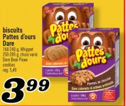 Marché Richelieu BISCUITS PATTES D'OURS DARE | DARE BEAR PAWS COOKIES offer