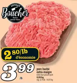 Marché Richelieu PORC HACHÉ EXTRA-MAIGRE | EXTRA LEAN GROUND PORK offer