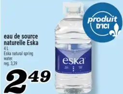 Marché Richelieu EAU DE SOURCE NATURELLE ESKA | ESKA NATURAL SPRING WATER offer