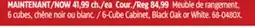 Canadian Tire For Living 6-Cube Cabinet, Black Oak or White offer