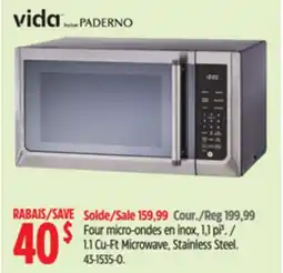 Canadian Tire 1.1 Cu-Ft Microwave, Stainless Steel offer