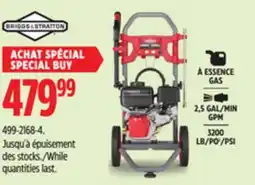 Canadian Tire Briggs & Stratton 3200 PSI 2.5 GPM 208cc Engine Wheeled Gas Pressure Washer offer