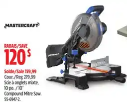 Canadian Tire Mastercraft 10˝ Compound Mitre Saw offer