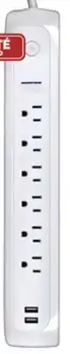 Canadian Tire NOMA 6-Outlet Power Bar with Dual USB offer