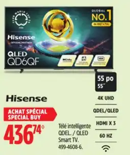 Canadian Tire Hisense 55 QLED Smart TV offer