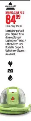 Canadian Tire Bissell Little Green Mini Portable Carpet & Upholstery Cleaner offer
