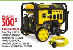 Canadian Tire Champion 10,000W/12,500W Portable Gas Generator with CO Shield offer