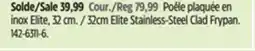 Canadian Tire 32cm Elite Stainless-Steel Clad Frypan offer