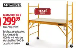 Canadian Tire 6´ Multi-Use Work Scaffold. 1000-lb capacity offer