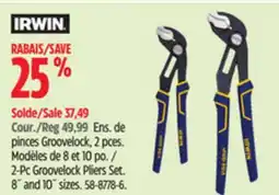 Canadian Tire IRWIN 2-Pc Groovelock Pliers Set offer