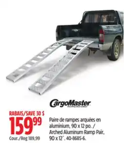 Canadian Tire Arched Aluminum Ramp Pair, 90 x 12˝ offer
