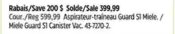 Canadian Tire Miele Guard S1 Canister Vac offer