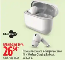 Canadian Tire Bluehive Wireless Charging Earbuds offer