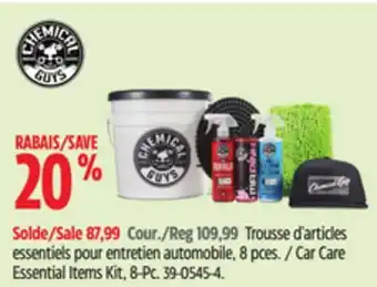 Canadian Tire Chemical Guys Car Care Essential Items Kit offer