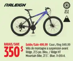 Canadian Tire Raleigh Ridge HT Mountain Bike, 27.5˝. Blue offer