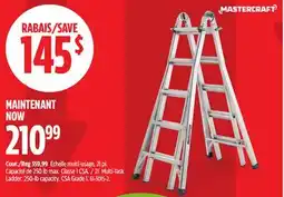 Canadian Tire Mastercraft 21´ Multi-Task Ladder offer