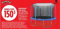 Canadian Tire JumpTek 15' Trampoline and Safety Enclosure Combo offer