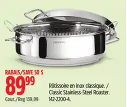 Canadian Tire PADERNO Classic Stainless-Steel Roaster offer