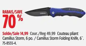 Canadian Tire Camillus Storm Folding Knife, 6˝ offer