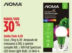 Canadian Tire NOMA A19 Full Spectrum LED Grow Light Bulb offer