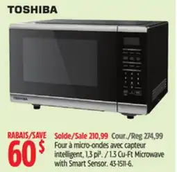 Canadian Tire Toshiba 1.3 Cu-Ft Microwave with Smart Sensor offer